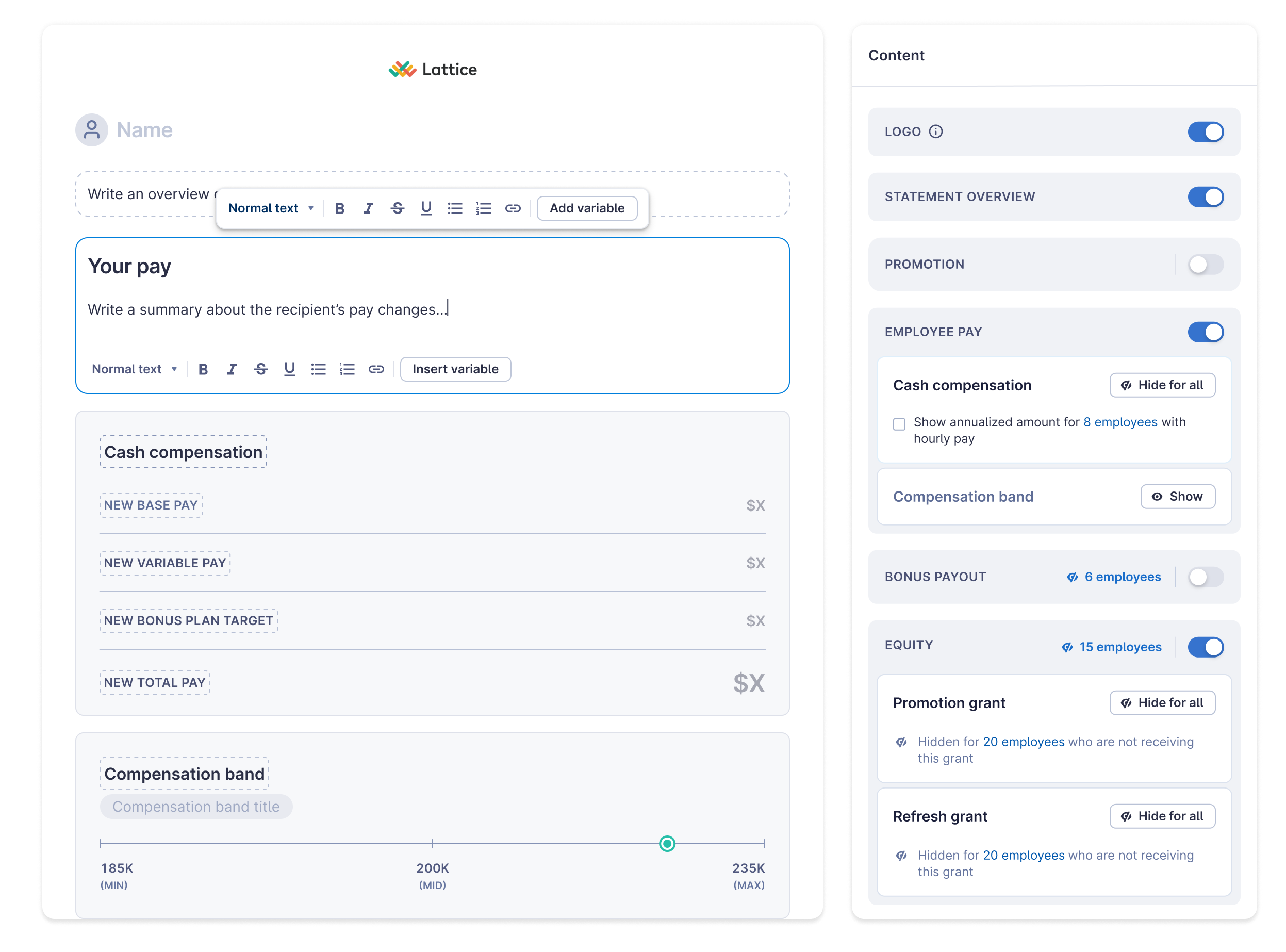 Compensation Statements